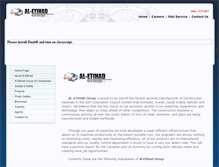 Tablet Screenshot of aletihadgroup.com